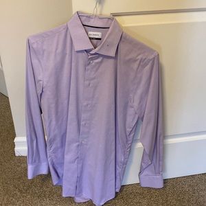 Long sleeve purple business dress shirt. Size 15 1/2 34-35.
